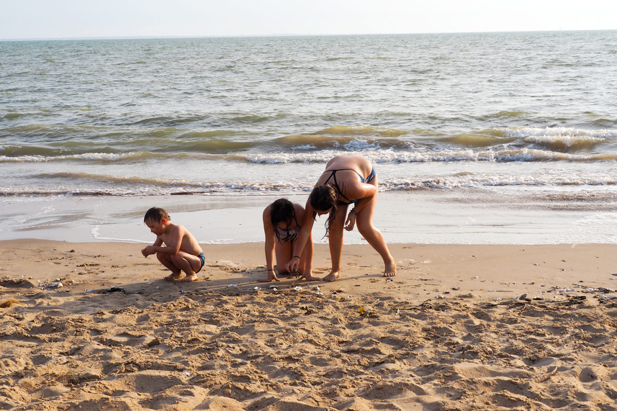 La plage comme terrain de jeux