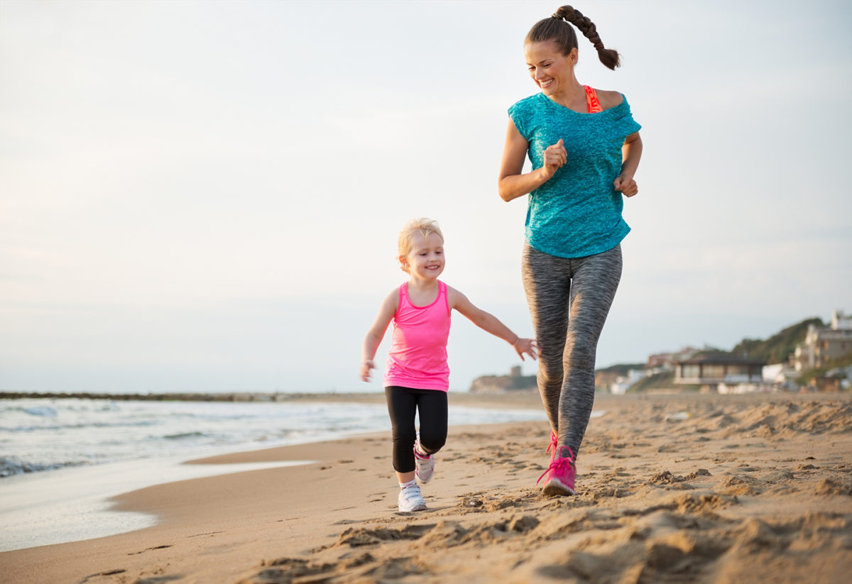 Footing en famille