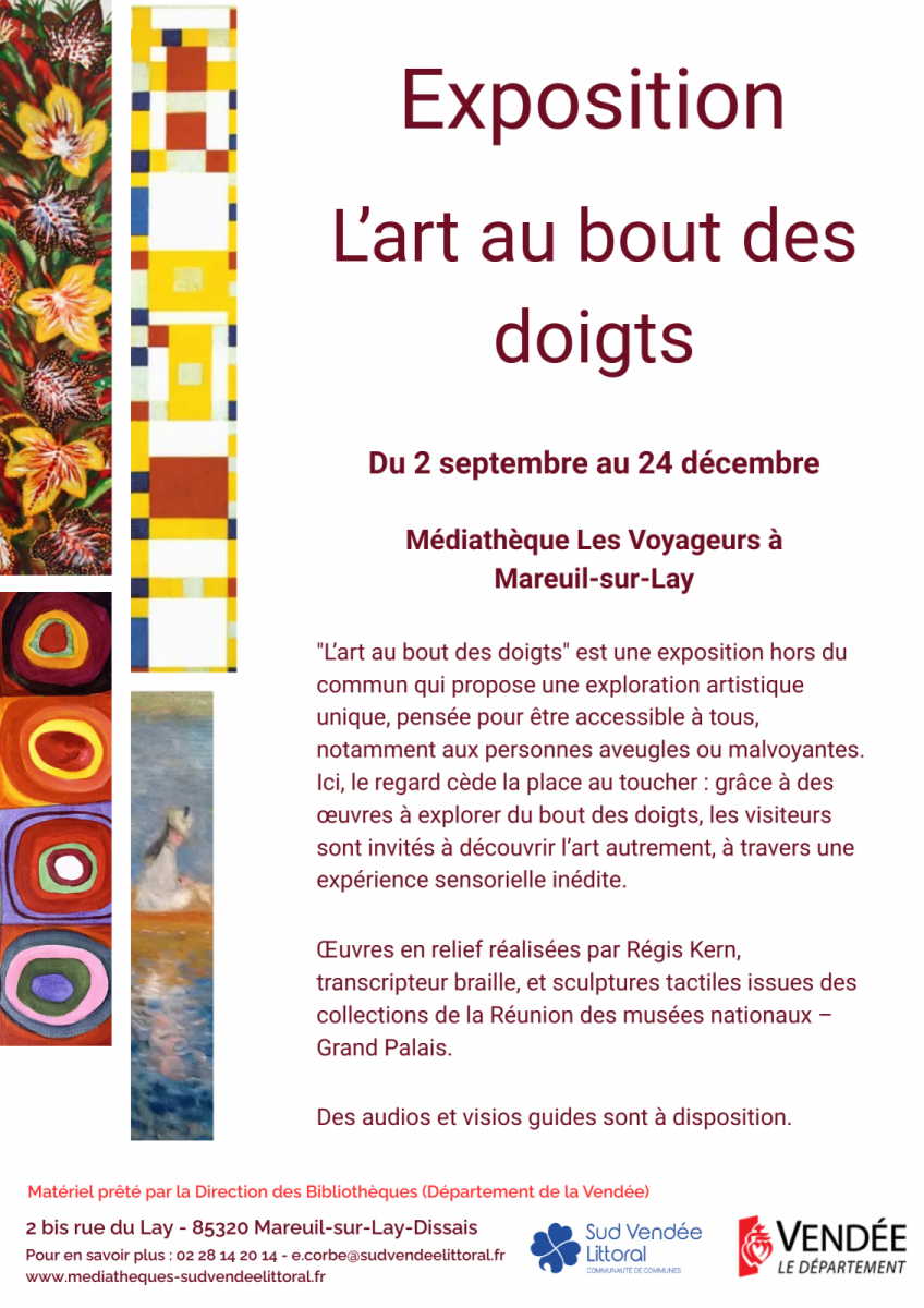 [MAR] Affiches 2025-2026 – Affiche expo l’art au bout des doigts