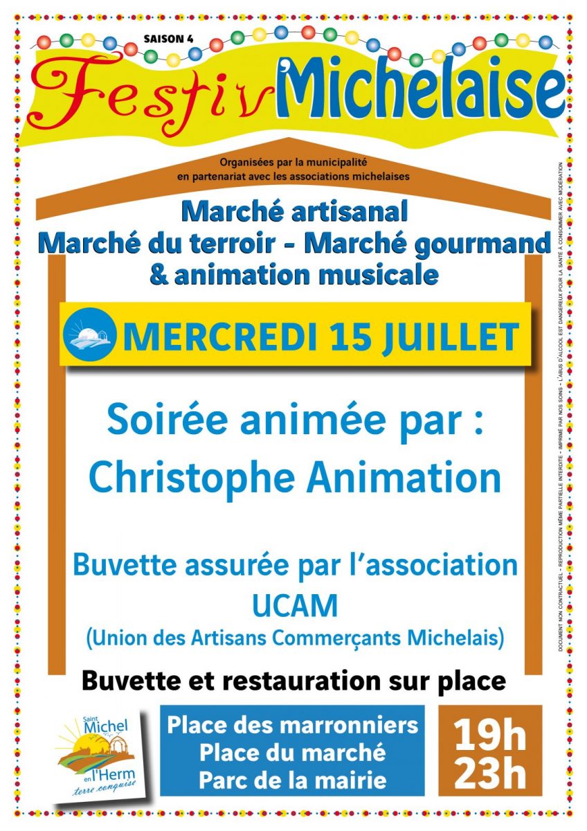 Affiche Festiv’Michelaise 15 juillet 2026
