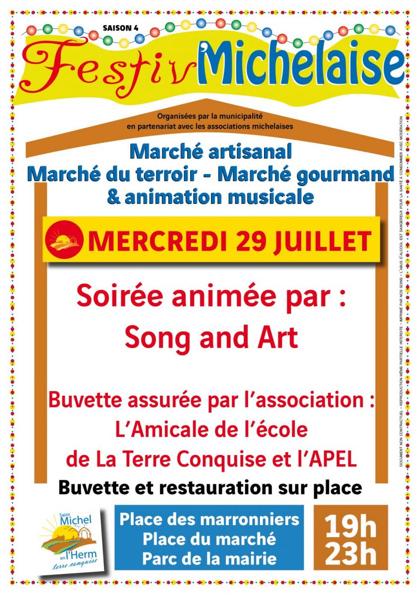Affiche Festiv’Michelaise 29 juillet 2026