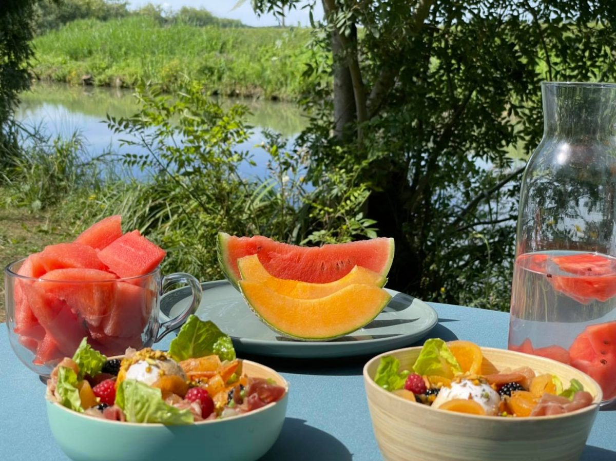 Assiette de melon et pastèque Vendélice