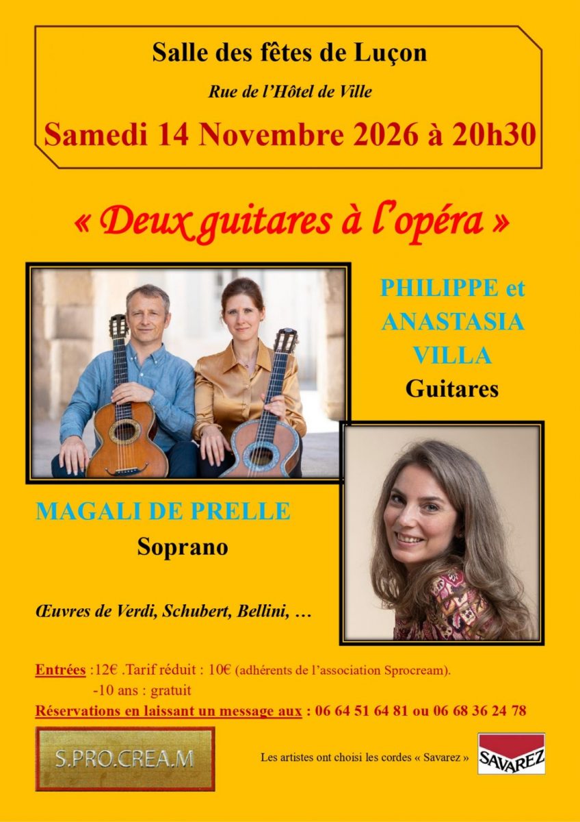 Concert Lucon 14 11 2026 – Affiche