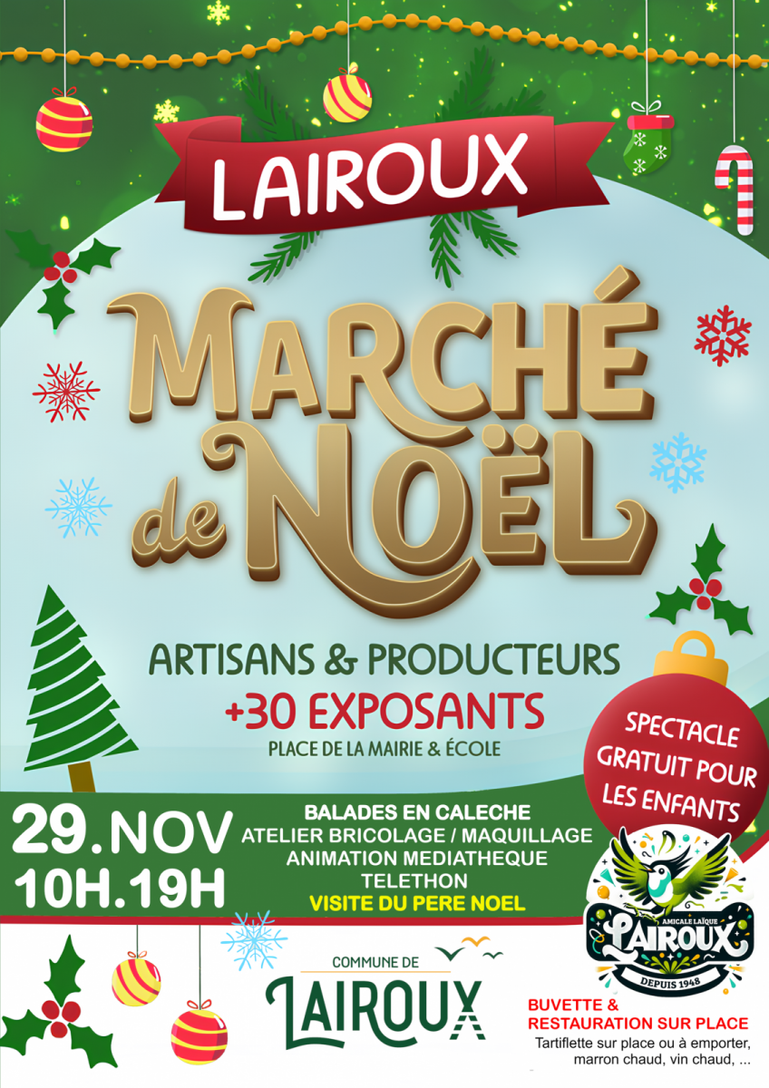 FLYER – MARCHE DE NOEL 2025 – AMICALE V1 – SMALL